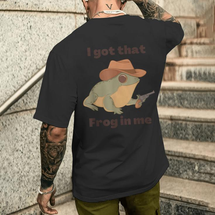 I Got That Frog In Me Apparel Men's T-shirt Back Print Gifts for Him