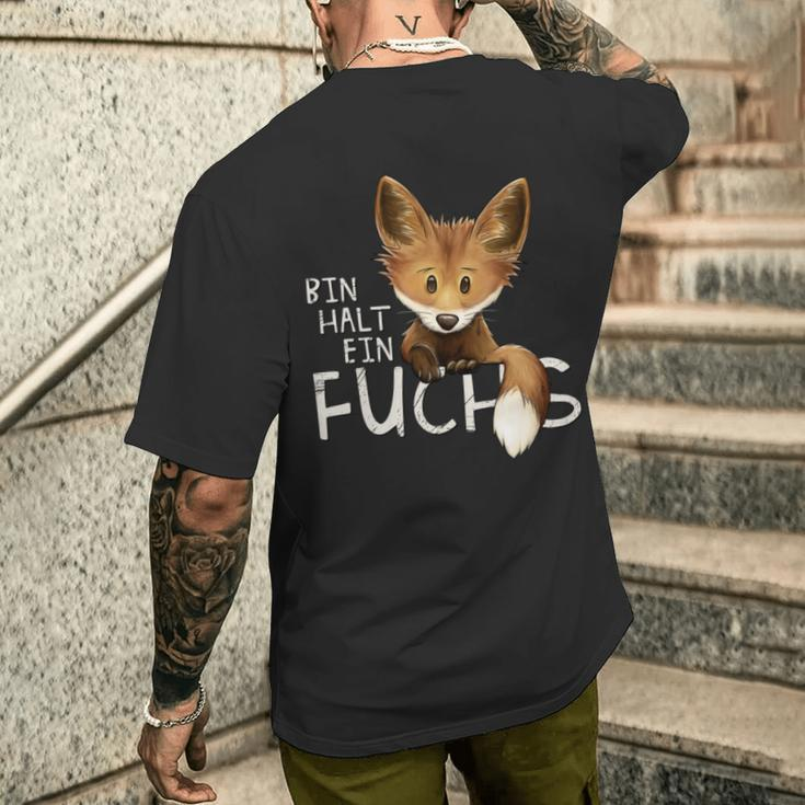 Fuchs Statement Langarmshirt, Verwegene Fuchsigkeit Kurzärmliges Herren-T-Shirt Geschenke für Ihn