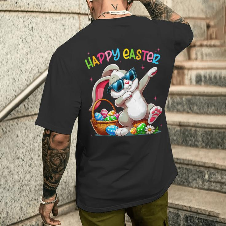 Dabbing Bunny Easter Happy Easter For Boys Girls Adult Men's T-shirt Back Print Gifts for Him