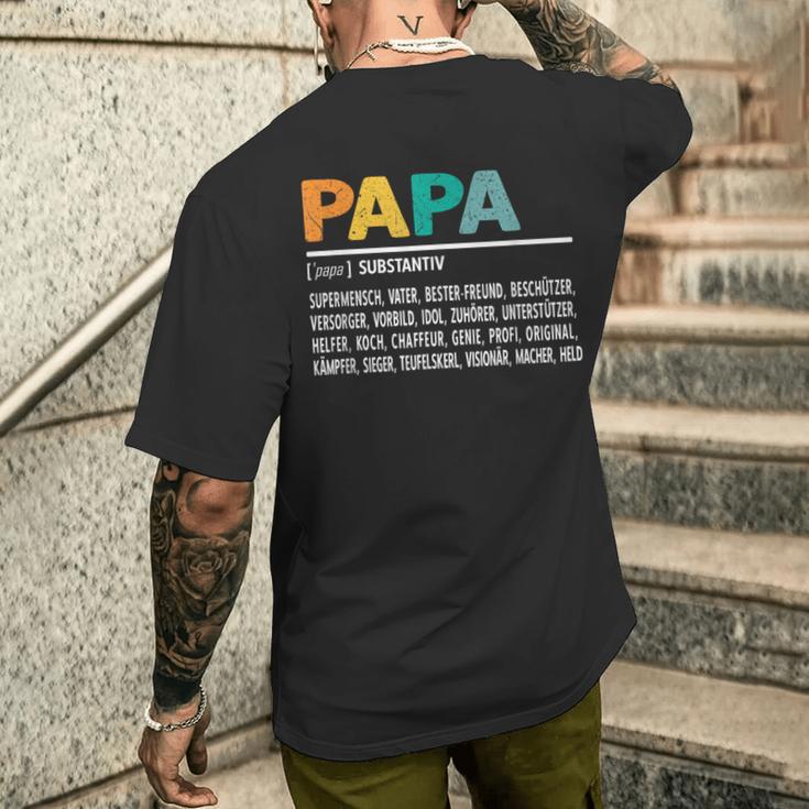 Definition Papa Besterater Der Welt S T-Shirt mit Rückendruck Geschenke für Ihn