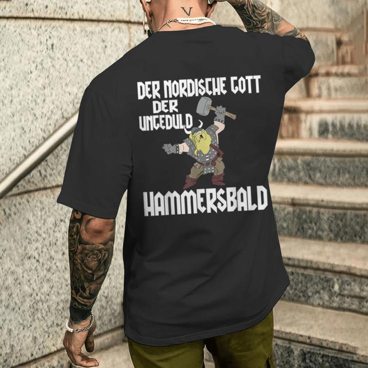 Der Nordische Gott Der Impatient T-Shirt mit Rückendruck Geschenke für Ihn