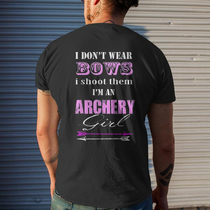I Dont Wear Bows I Shoot Them Archery Mens Back Print T-shirt Gifts for Him