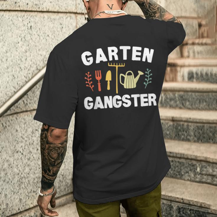 Garden Gangster Gardening Saying T-Shirt mit Rückendruck Geschenke für Ihn