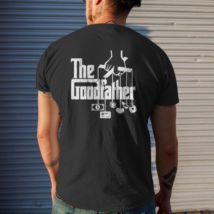 The Goodfather Father's Day Distressed Look Mens Back Print T-shirt Gifts for Him