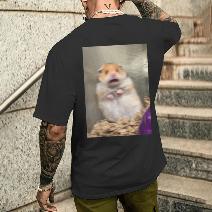 Hamster Schreit I Thank You Meme T-Shirt mit Rückendruck Geschenke für Ihn