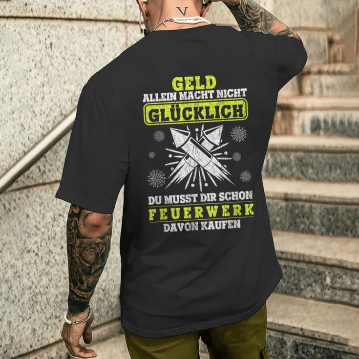 Pyrotechnic Pyro Technology Fireworks T-Shirt mit Rückendruck Geschenke für Ihn