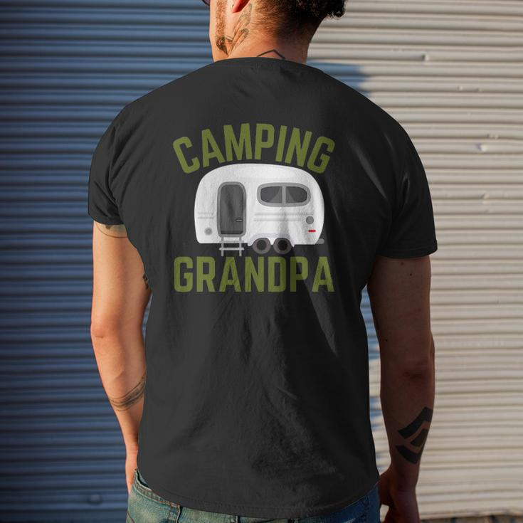 Rv Camping Grandpa Father's Day Camper Mens Back Print T-shirt Gifts for Him