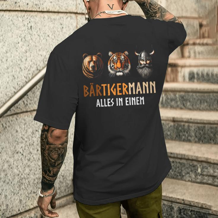 Sayings Bärtigermann Alles In Einem Vikings T-Shirt mit Rückendruck Geschenke für Ihn