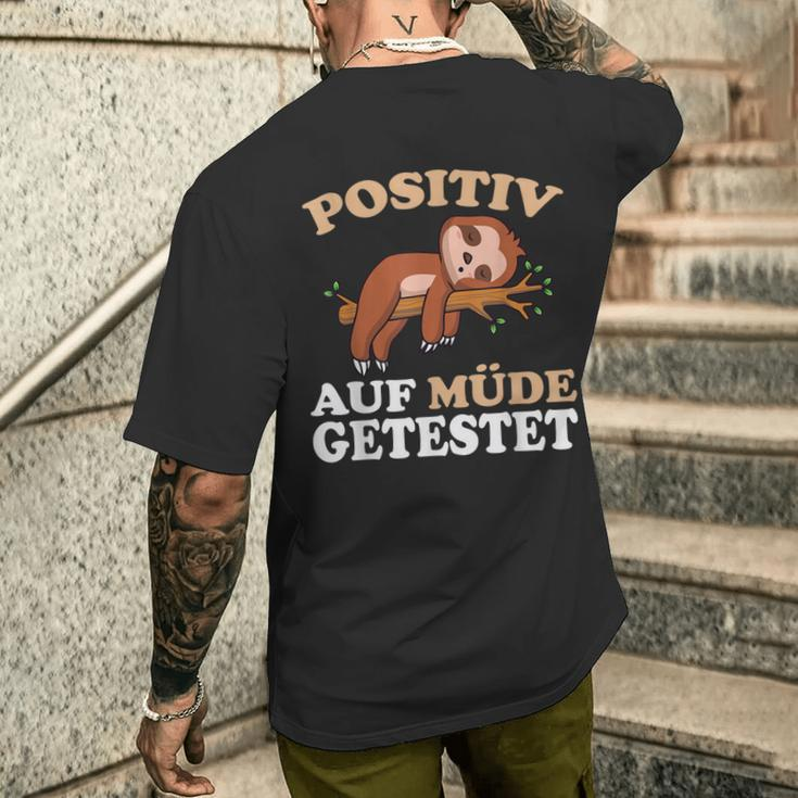 Sleep Positiv Auf Tatried T-Shirt mit Rückendruck Geschenke für Ihn