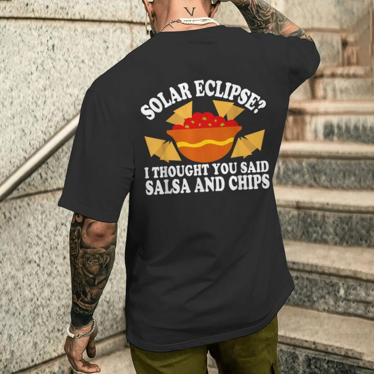 Total Eclipse I Thought You Said Salsa And Chips Men's T-shirt Back Print Gifts for Him
