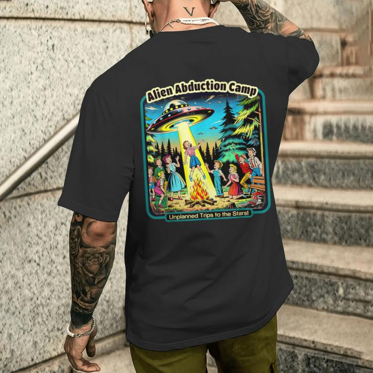 Vintage Alien Abduction Camp Ufo Alien Men's T-shirt Back Print Gifts for Him
