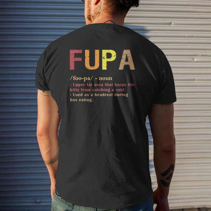Fupa Definition Fupa Defined Dad Mens Back Print T-shirt Gifts for Him