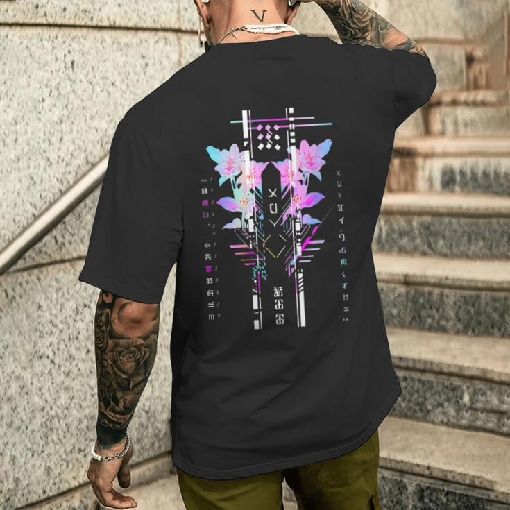 Futuristic Techwear Japanese Cyberpunk Harajuku Streetwear Men's T-shirt Back Print Gifts for Him
