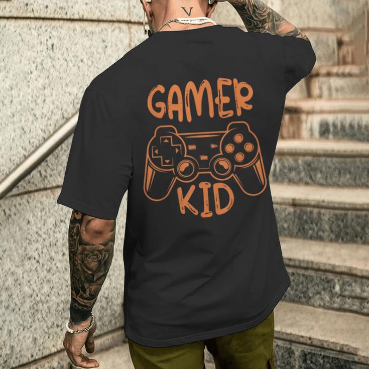 Gamer Kid Geschenke Für Herren Lustigesatertags-Geschenk Für Papa T-Shirt mit Rückendruck Geschenke für Ihn