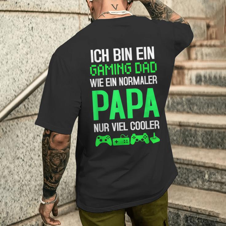 Gamer Gamer Papa Gaming T-Shirt mit Rückendruck Geschenke für Ihn