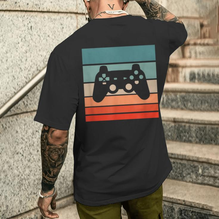 Gaming Controller Retro Style Vintage T-Shirt mit Rückendruck Geschenke für Ihn