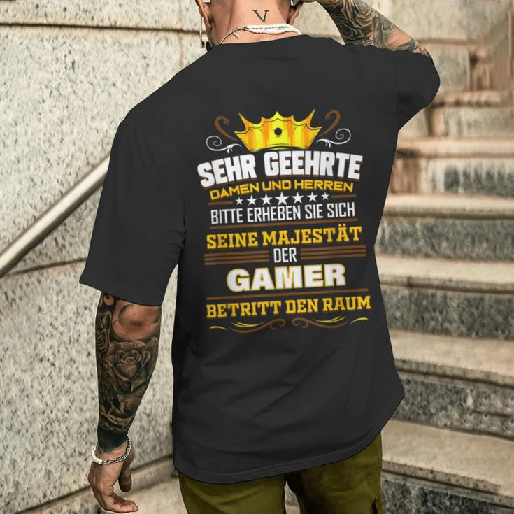Gaming Video Gamer For Gamer T-Shirt mit Rückendruck Geschenke für Ihn