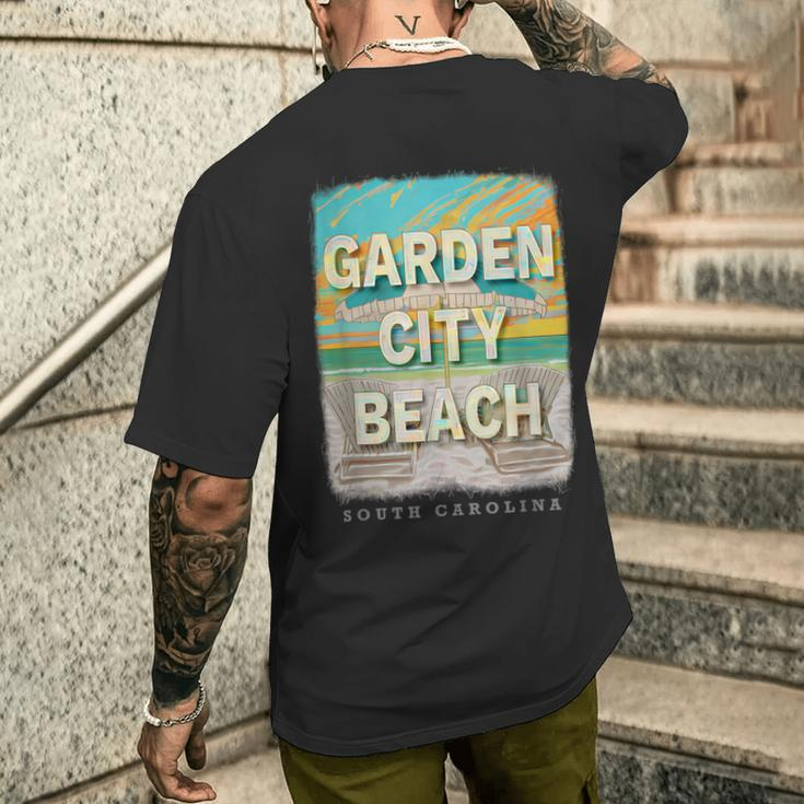 Garden City Beach South Carolina Sc Beach Bliss Sd816 Men's T-shirt Back Print Gifts for Him