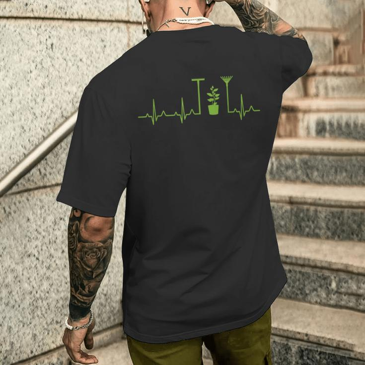 Garden Heartbeat Hobbygardener T-Shirt mit Rückendruck Geschenke für Ihn