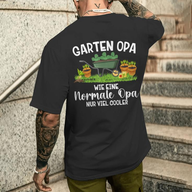 Gardener Garden Grandpa Much Cool T-Shirt mit Rückendruck Geschenke für Ihn