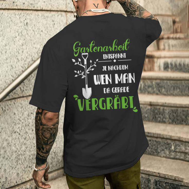 Gardening Relaxed T-Shirt mit Rückendruck Geschenke für Ihn