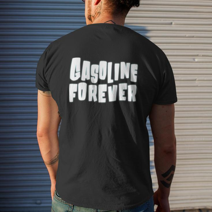 Gasoline Forever Gas Cars Tees Mens Back Print T-shirt Gifts for Him