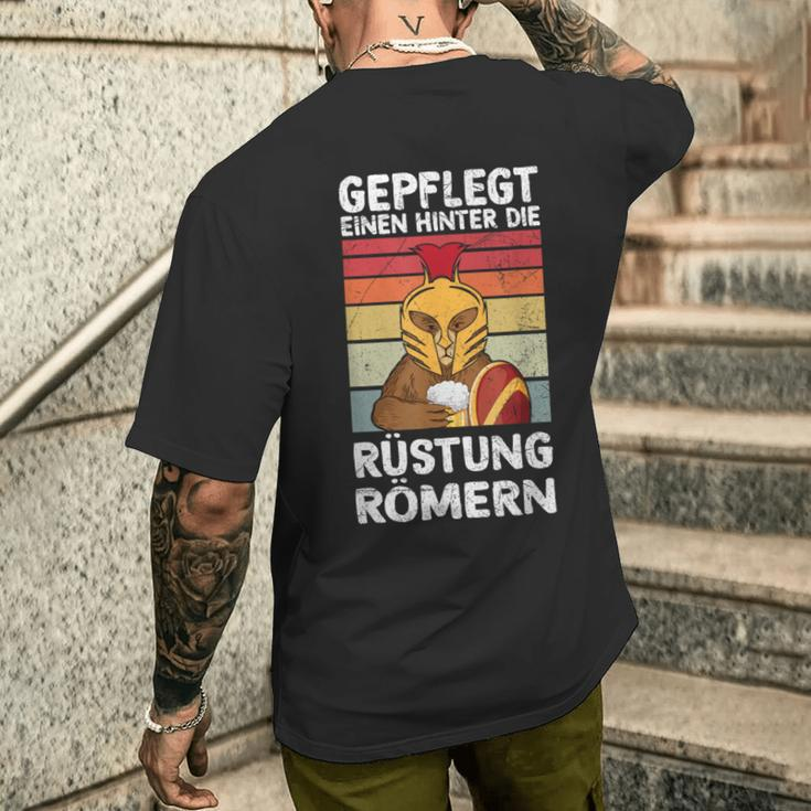 Gepfleeinen Hinter Die Armor Römern Celebration Party T-Shirt mit Rückendruck Geschenke für Ihn