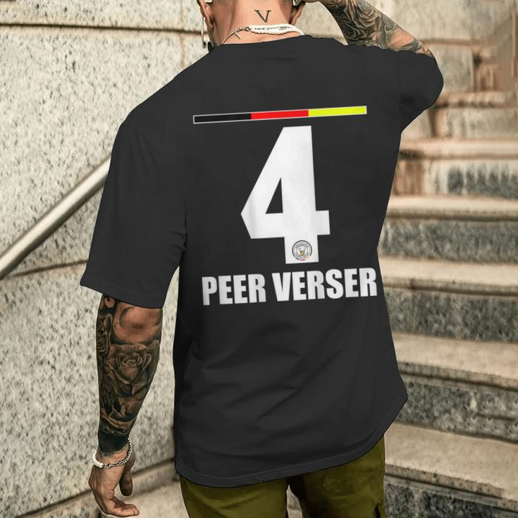 Germany Sauf Jersey Sauf Legend Peer Verser T-Shirt mit Rückendruck Geschenke für Ihn