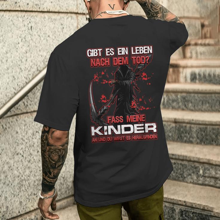 Gibt Es Leben Nach Dem Tod Fass Mein Kind Nicht An Children's T-Shirt mit Rückendruck Geschenke für Ihn