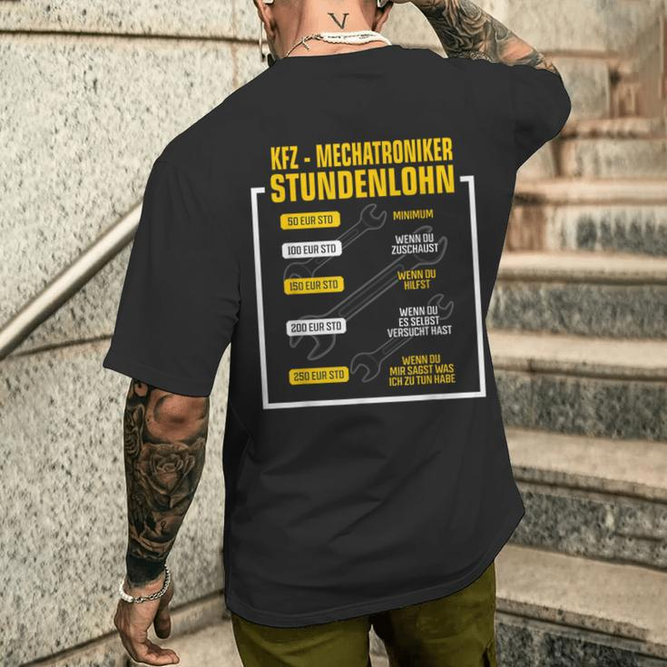 Car Mechanic Car Mechatronics Screwdriver T-Shirt mit Rückendruck Geschenke für Ihn