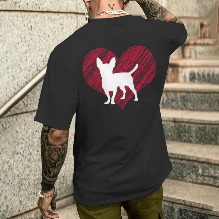 For Chihuahua Dog Lover Owner Parent Men's T-shirt Back Print Gifts for Him