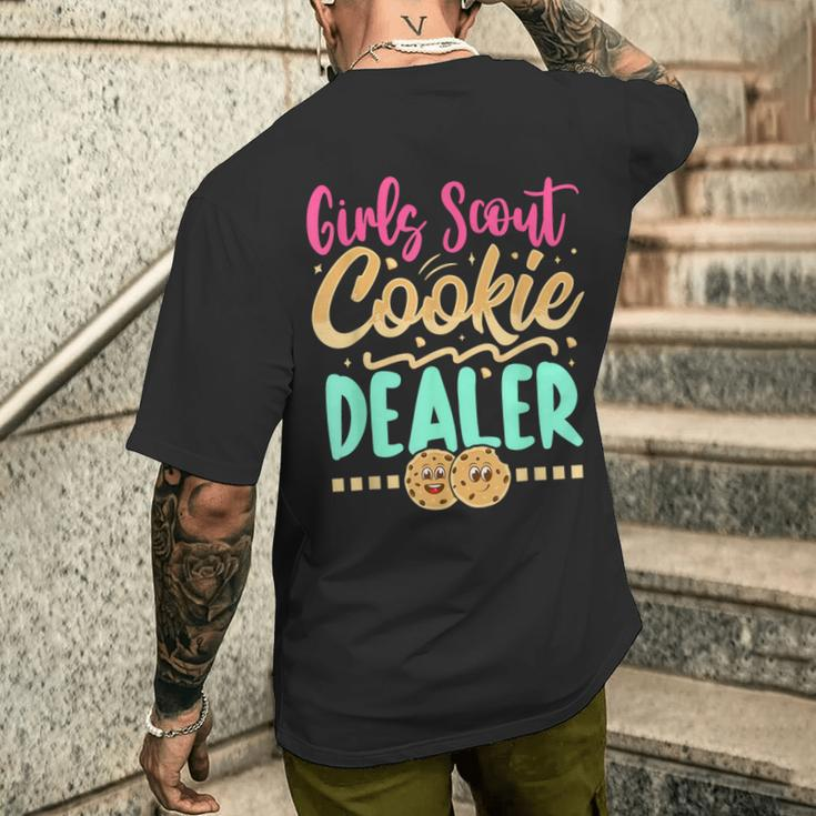 Girls Scout Cookie Dealer Scouting Family Matching Men's T-shirt Back Print Gifts for Him