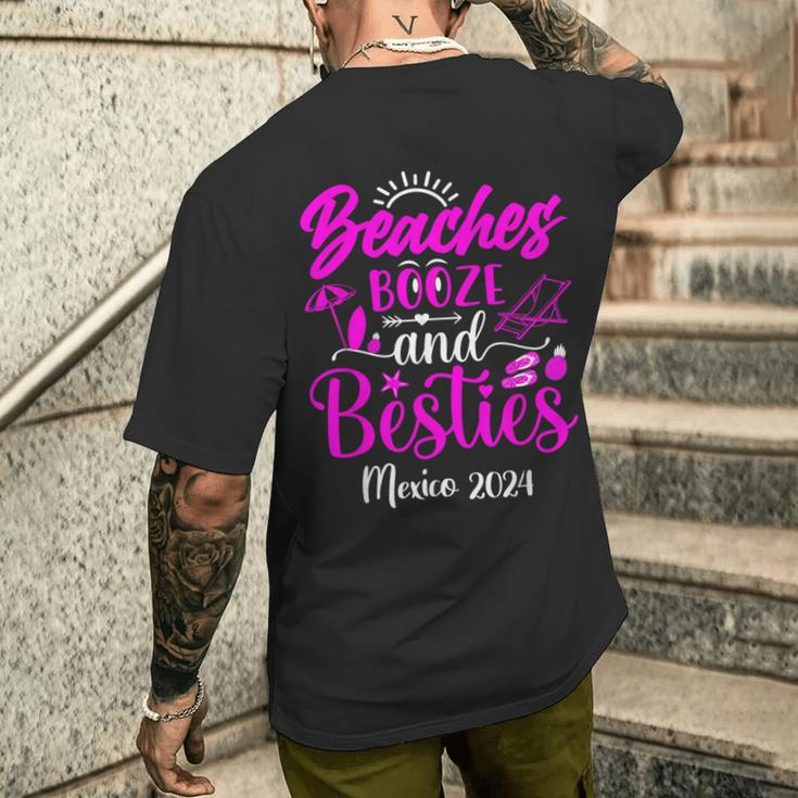 Girls Trip Mexico 2024 Besties Trip Weekend Birthday Women Men's T-shirt Back Print Gifts for Him