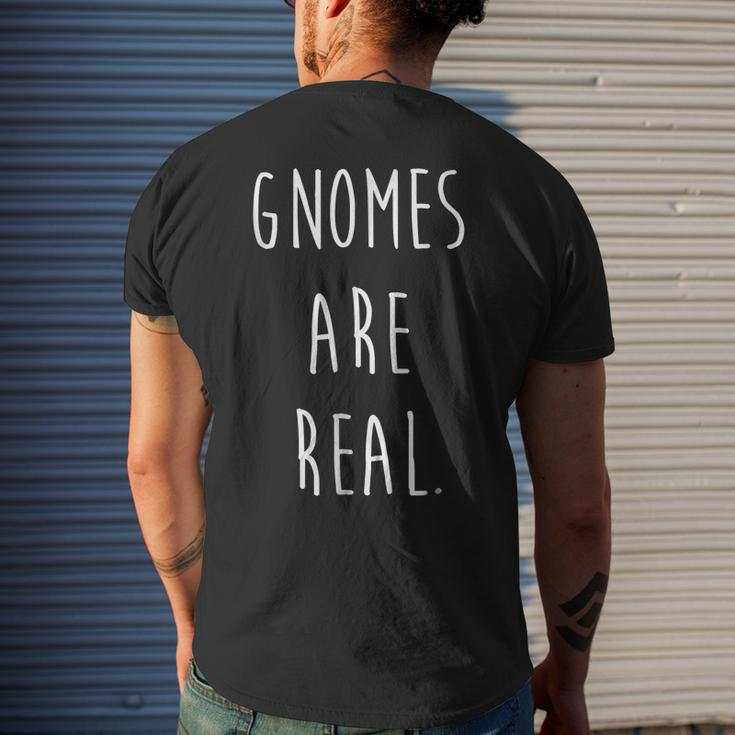 Gnomes Are Real Tee Troll Gnome Halloween Costume Tee Mens Back Print T-shirt Gifts for Him