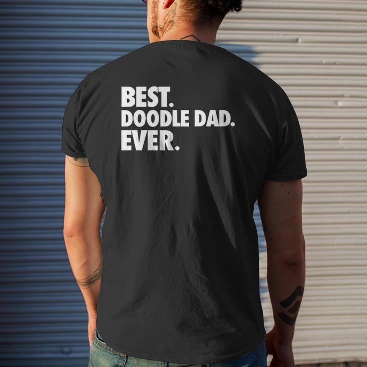Goldendoodle Dad Best Doodle Dad Ever Mens Back Print T-shirt Gifts for Him