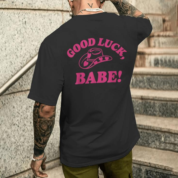 Good Luck Babe Pink Pony Club Men's T-shirt Back Print Funny Gifts