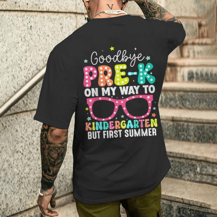 Goodbye Pre-K Graduation To Kindergarten First Summer Men's T-shirt Back Print Gifts for Him