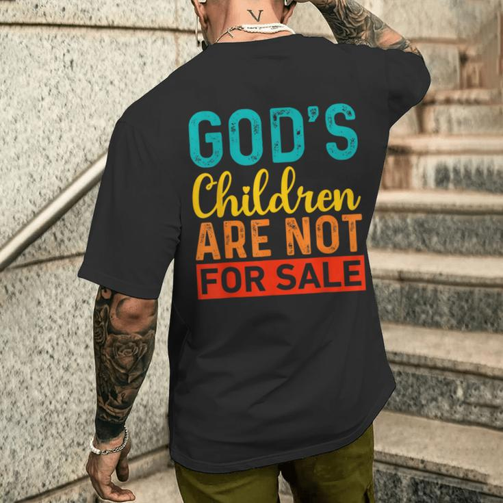 Gottes Kinder Stehen Nicht Zum Verkauf Lustig T-Shirt mit Rückendruck Geschenke für Ihn