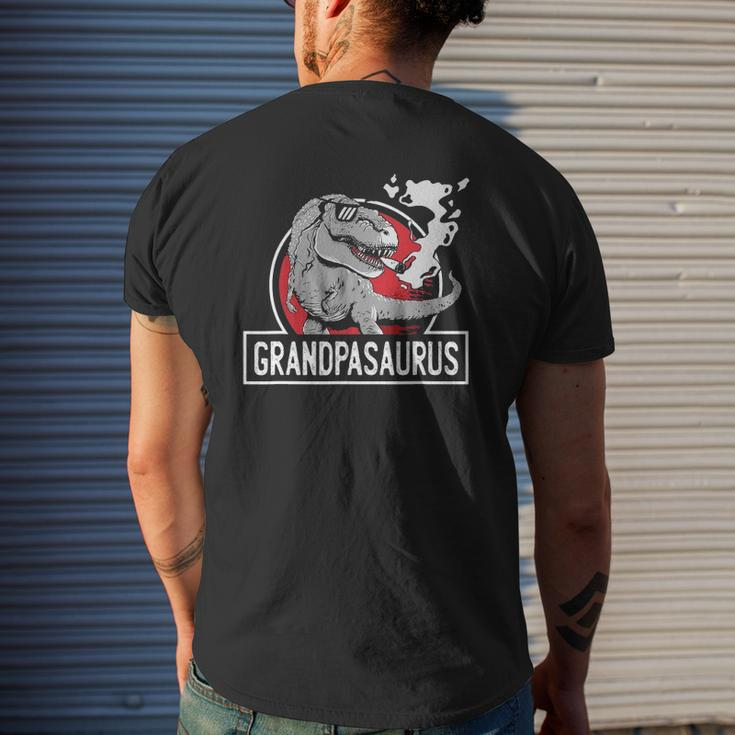 Grampasaurus Rex Grandfather Grampa Dinosaurs Grandpasaurus Mens Back Print T-shirt Gifts for Him