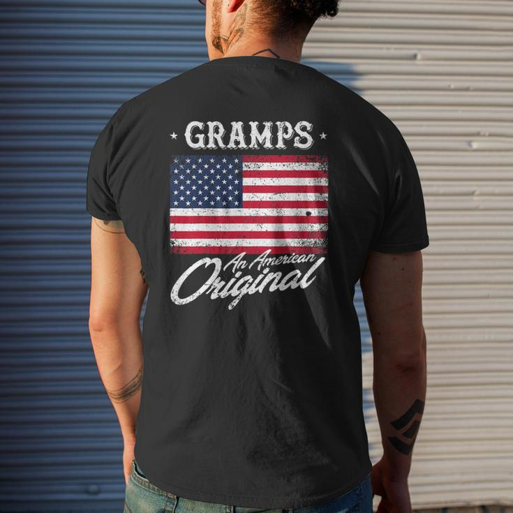 Gramps An American Original Patriotic 4Th Of July Mens Back Print T-shirt Gifts for Him