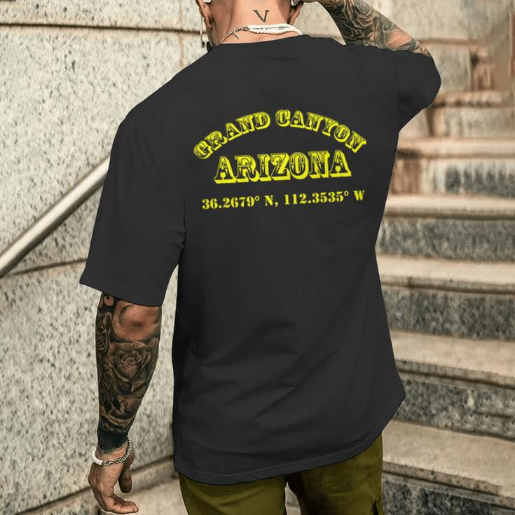 Grand Canyon Arizona Koordinaten T-Shirt mit Rückendruck Geschenke für Ihn