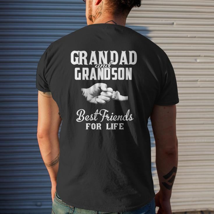 Grandad And Grandson Best Friends For Life Grandpa Men Mens Back Print T-shirt Gifts for Him