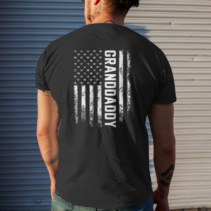 Granddaddy America Flag For Men Father's Day Mens Back Print T-shirt Gifts for Him