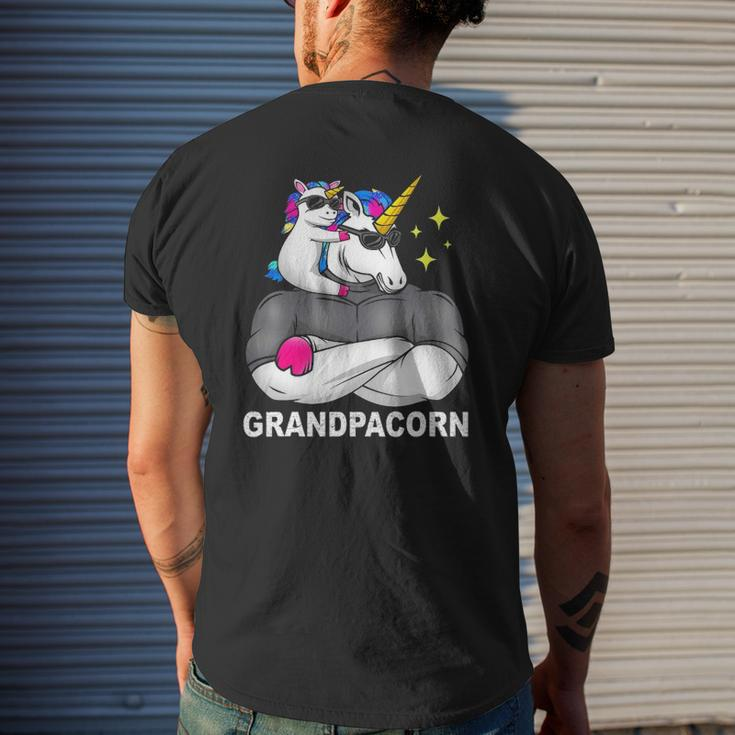 Grandpacorn Muscle Unicorn Toddler With Grandpa Mens Back Print T-shirt Gifts for Him