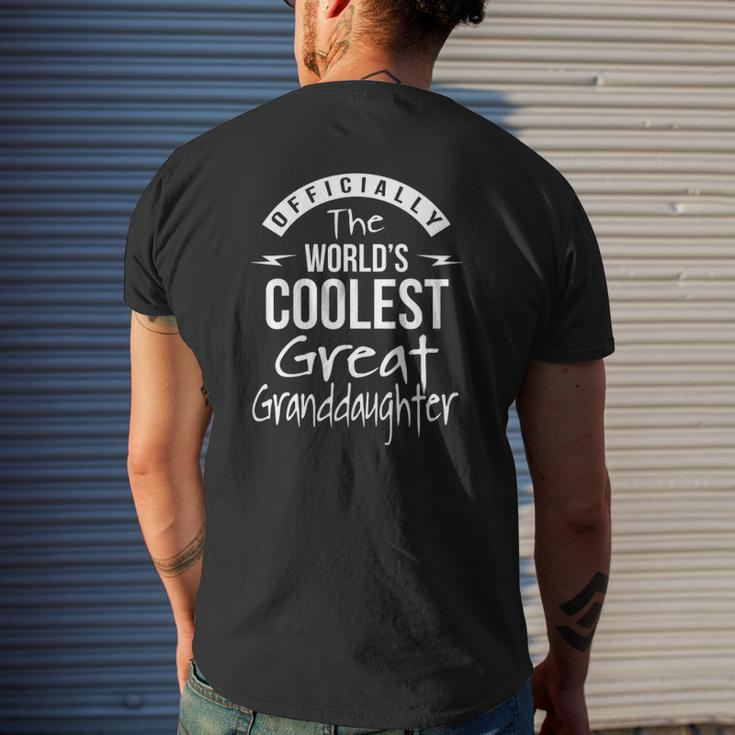 Great Granddaughter From Great Grandparent Mens Back Print T-shirt Gifts for Him