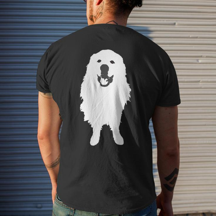 Great Pyrenees Dog Smiling Dog Christmas For Dog Owners For Animal Lovers Mens Back Print T-shirt Gifts for Him