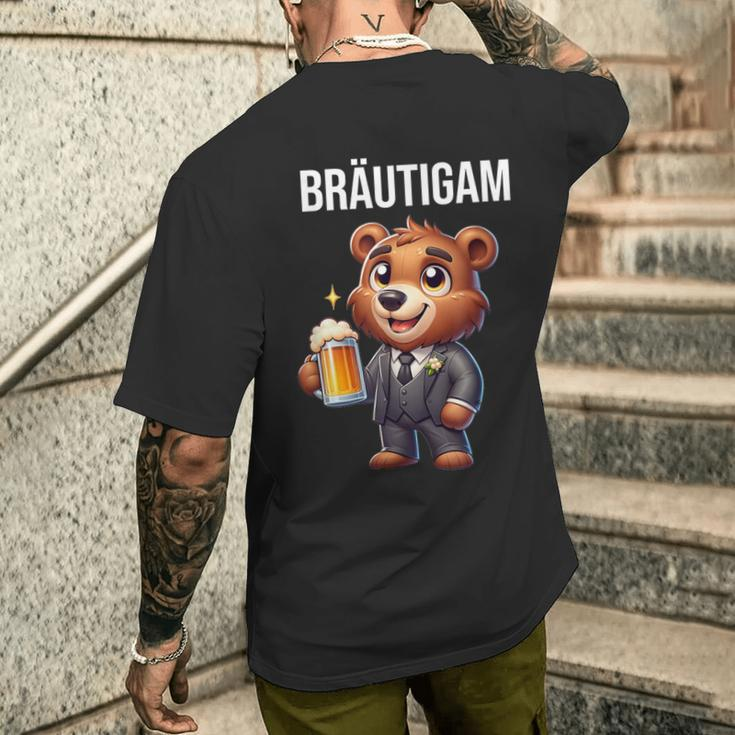 Groom Jga Stag Party Bear Jga T-Shirt mit Rückendruck Geschenke für Ihn