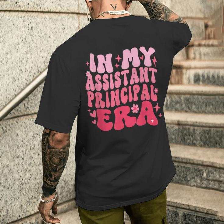 Groovy In My Assistant Principal Era Job Title School Worker Men's T-shirt Back Print Gifts for Him