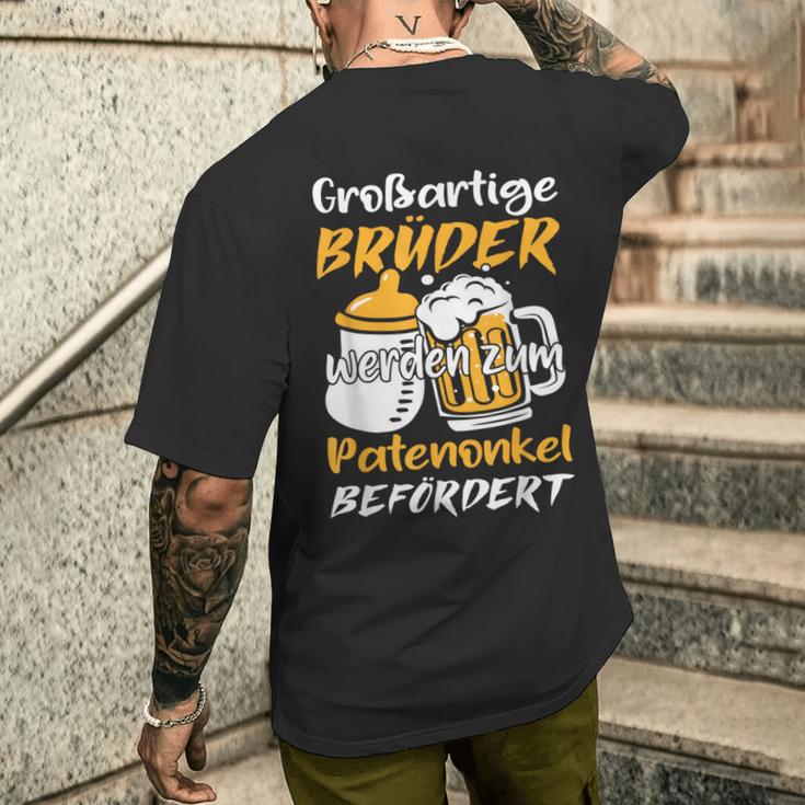 Großliche Brüder Werden Zum Patenonkel Befört T-Shirt mit Rückendruck Geschenke für Ihn