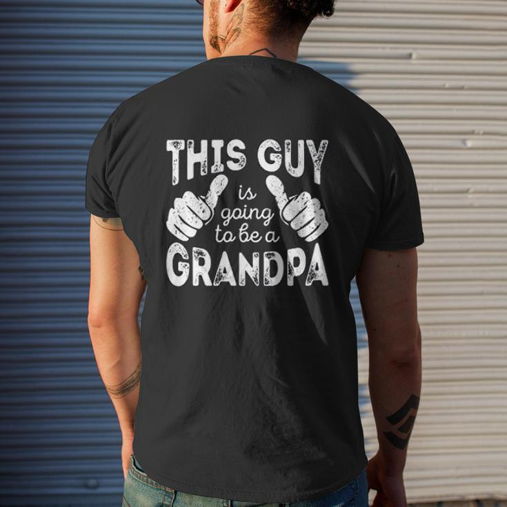 This Guy Is Going To Be A Grandpa Mens Back Print T-shirt Gifts for Him